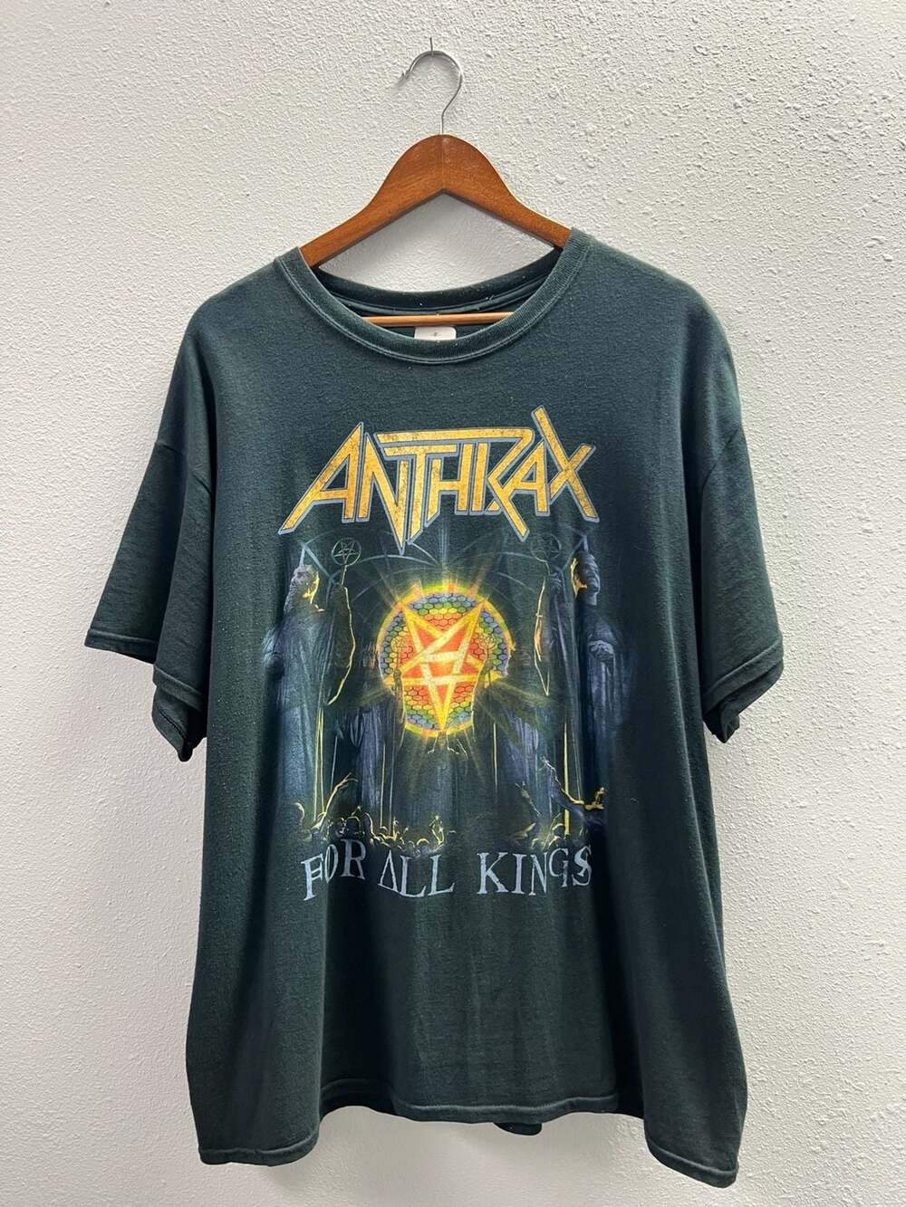 Anthrax Shirt Mens XL Black For All Kings Tour 2016 Concert Metal Band Tee 0100